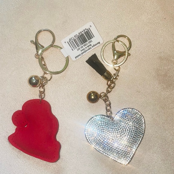 💚 2 Rhinestone Purse Charms/Key Chains/Back Packs that Sparkle Beautifully. - Picture 3 of 3